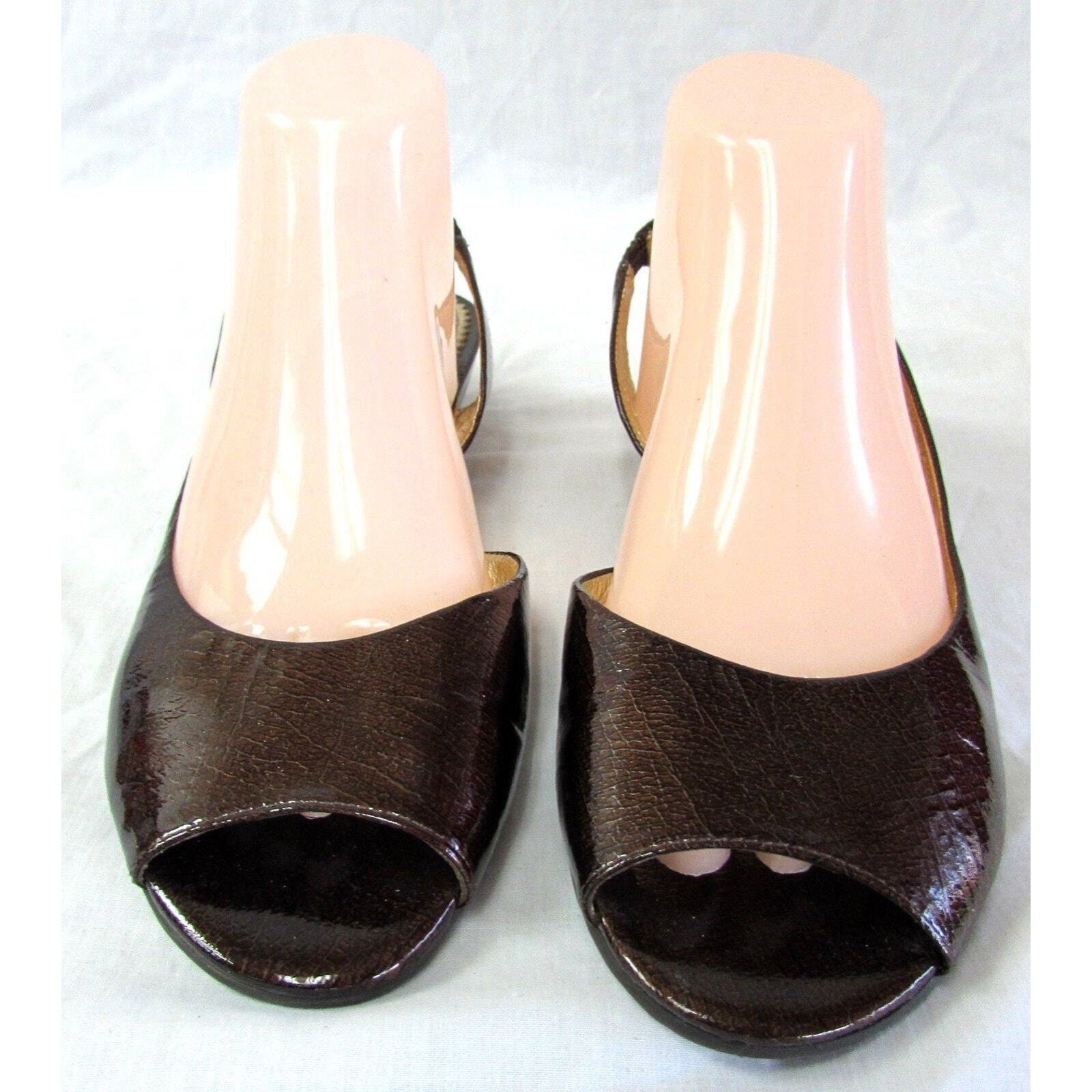 Gianni Bini Women's Size 9 B Slides Sandals Patent Leather Slingback Shoes — image 3 of 8